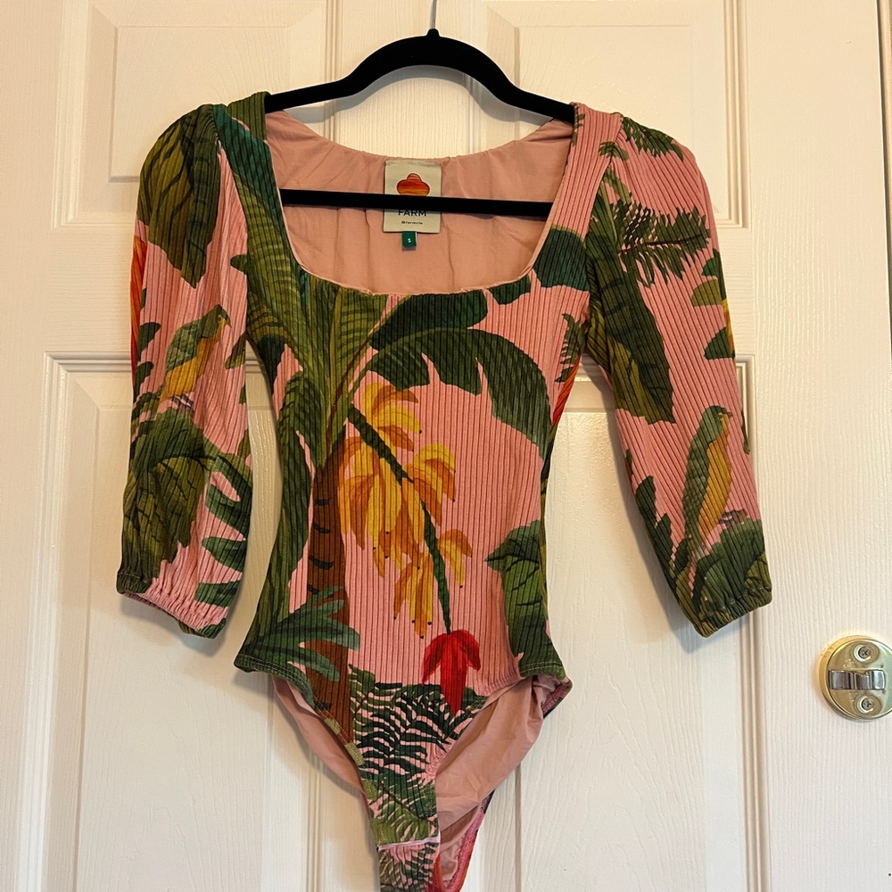 FARM Rio Pink Tropical Bodysuit